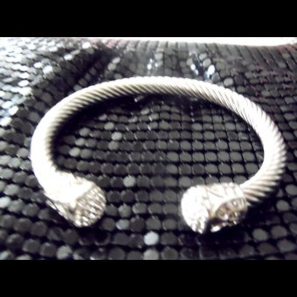 Radiance by Absolute Simulated Diamond Ring & Cable Wire Cuff Bracelet - Picture 5 of 5